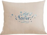 Párna karácsonyi párnahuzat Let it snow