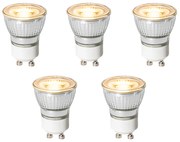5 darabos GU10 3 lépésben dimmelhető LED izzókészlet 35 mm 4W 220 lm 2700K