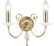 Elstead Lighting AEGEAN AG2-POL-BRASS Fali lámpa 2x60W/E14