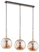 Csillár zsinóron VOLDA 3xE27/15W/230V réz