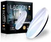 Lagoon Memory 24W-os ø390mm kerek natúr fehér mennyezeti lámpa IP44