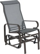 Outsunny Hinta Szék Kert Hinta Szék Pihenőszék Kerti Fém Hinta Szék Teraszra Erkélyre Textiline Szürke 60 x 73 x 104 cm | Aosom