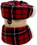 Classic gyapjú hatású pléd piros, 200 x 150 cm