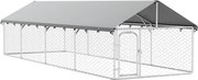 vidaXL kültéri kutyakennel tetővel 600 x 200 x 150 cm