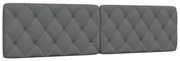 sötétszürke szövet fejtámla párna 200 cm