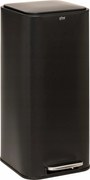 Fém Szemeteskosár Fekete Pedállal Soft Close Delta 30 L 35,5X29X63