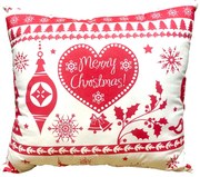 Antiallergén párna Christmas Piros 40x40cm