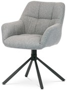 Elegáns Étkezőfotel Szürke Színben Forgómechanizmussal 90°/90°