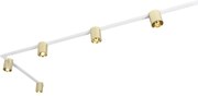 Arany és fehér sínrendszer 5 spotlámpával, 1 fázisú - Rondoo Up