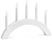 Fehér fénydekoráció karácsonyi mintával Atle – Markslöjd