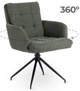 Forgó Étkező/Tárgyaló Zöld Szürke Színben. Akita