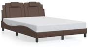 barna ágykeret Viana LED-ekkel matrac nélkül 120 x 200 cm