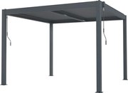 Bioklimatikus pergola G21 Austin 3×3 m, antracit színű alumínium (63900800)