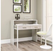 Munkaasztal 88x99 cm fehér/bézs