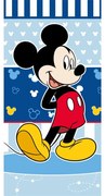 Kék frottír gyerek fürdőlepedő 70x140 cm Mickey – Jerry Fabrics