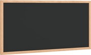 vidaXL fekete krétatábla tömör fenyőfa kerettel 60 x 30 cm