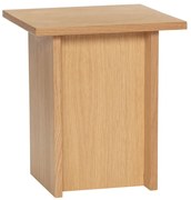 Tárolóasztal tölgyfa dekorral 35x35 cm Straight – Hübsch