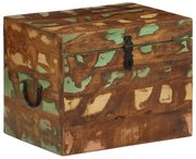 tömör újrahasznosított fa tárolóláda