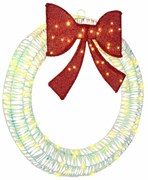 Koszorú 80 LED-del Meleg fehér 90 cm PET