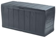 Keter Sherwood kerti tárolódoboz, antracit, 270 l, 117 x 57 x 45 cm