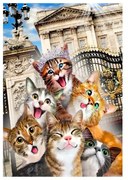 Kiscicák Londonban fa puzzle