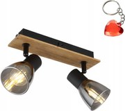 Fali lámpa kapcsolóval nappaliba 2xE14 üveg lámpabúra Claude 54307-2W Globo