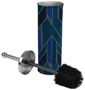 Sötétkék fém WC-kefe Achille – douceur d'intérieur