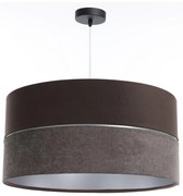 Csillár zsinóron TWIST 1xE27/60W/230V barna/ezüst