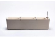Plastia Berberis 80 Önöntöző virágláda szürke + elefántcsont, 80 cm