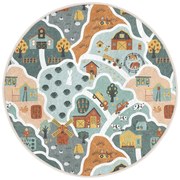 Mosható gyerek játszószőnyeg ø150 cm Farmer's Life – Mila Home