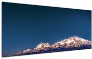 A hegyek és az éjszakai égbolt képe (120x50 cm)