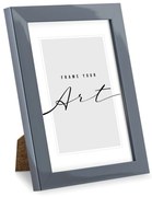 Szürke műanyag képkeret 19x25 cm