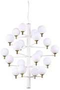 Ideal Lux - LED Csillár zsinóron COPERNICO 20xG9/3W/230V átm. 86 cm fehér