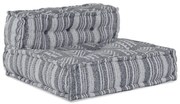 Puff Csíkos Szürke 70 x 70 x 54 cm szövet