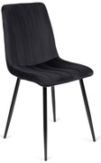 Fekete Bársony Étkezőszék IBIS
