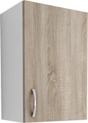 Benita 1 ajtós Felső konyhaszekrény Sonoma Tölgy-Fehér 40x30x60 cm