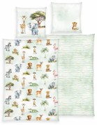 Herding Gyermek pamut ágynemű Safari , 135 x 200cm, 80 x 80 cm, 80 x 80 cm, 135 x 200 cm, 80 x 80 cm