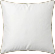 Bambusz párnahuzat 40x40 fehér, arany bizsu