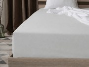 Jersey gumis lepedő lycrával ezüst 180 x 200 cm