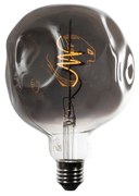 E27 dimmelhető LED izzó spirál filament G125 tükör ezüst 4W 75 lm 1800K