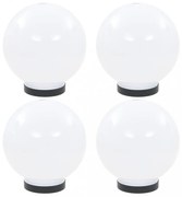 4 db LED gömblámpa 20 cm PMMA