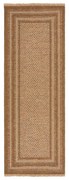 Natúr színű kültéri futószőnyeg 80x230 cm Layla Border – Flair Rugs