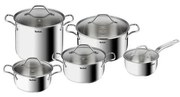 Tefal - Lábaskészlet 10 db INTUITION rozsdamentes B864SA74