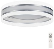 Belis LED Dimmelhető mennyezeti lámpa SMART CORAL LED/24W/230V fehér/ezüst + távirányító BE0516