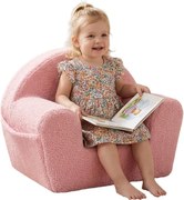 Gyermek fotel oldalsó zsebbel New Baby Teddy pink