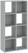Könyvespolc 8 Rekeszes Szürke Színben CATCHY 61 cm