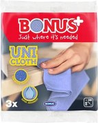 Törlőkendő, univerzális, perforált, 3 db BONUS UNI (KHT492)