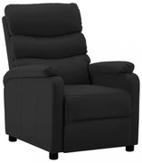 fekete műbőr dönthető fotel