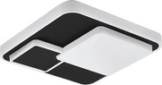 Eglo 75667 - LED Mennyezeti lámpa LEPRESO LED/19,5W/230V 38,5x38,5 cm fekete