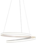 Modern függőlámpa fehér 74 cm beépített LED-del, dimmerrel - Rowan